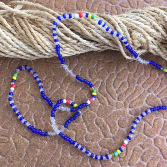 Orishas Olokun Collar Eleke, Ifa Yoruba Santeria, Olokun Necklace, Olokun Eleke - Picture 3 of 4